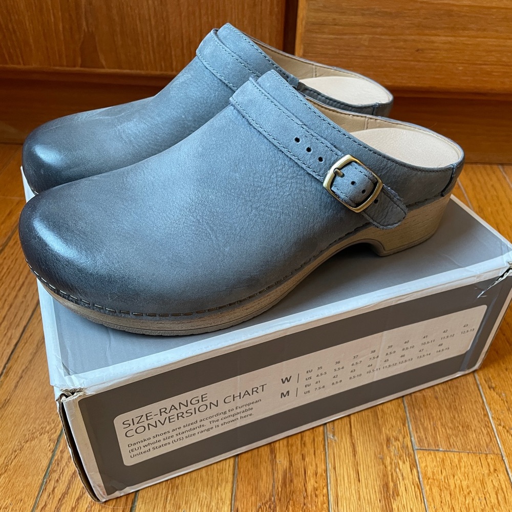 Dansko Berry clogs in Denim